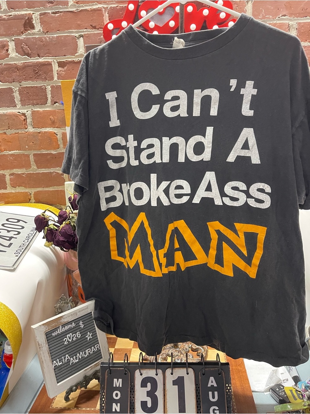 Vintage 90s I Can’t Stand a Broke Ass Man T-Shirt
